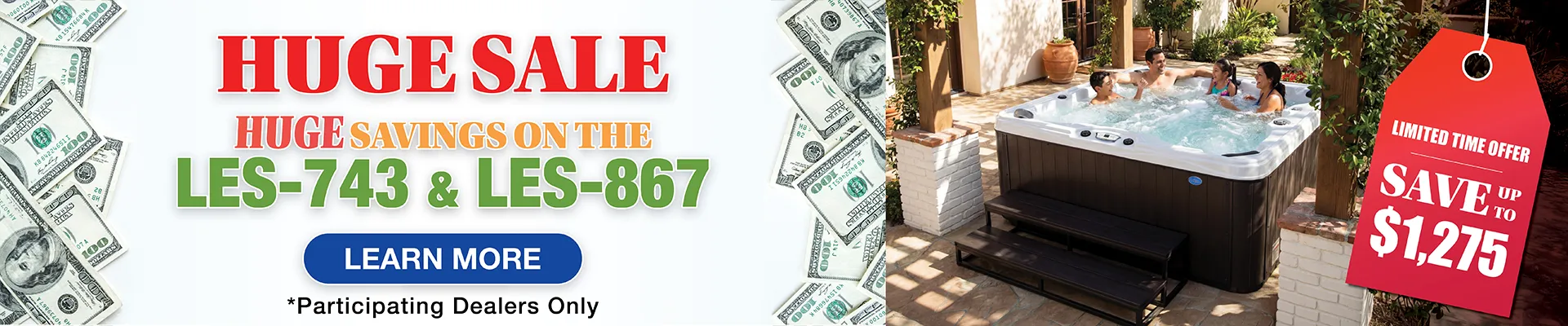 Calspas hot tub being used in a family setting - Mallorca